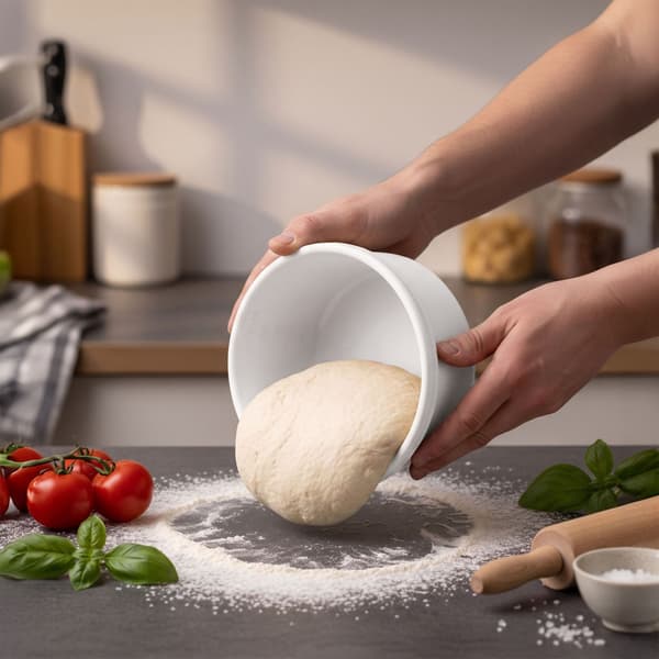 Silikonformade pizzadegslådor med lock, 4-pack