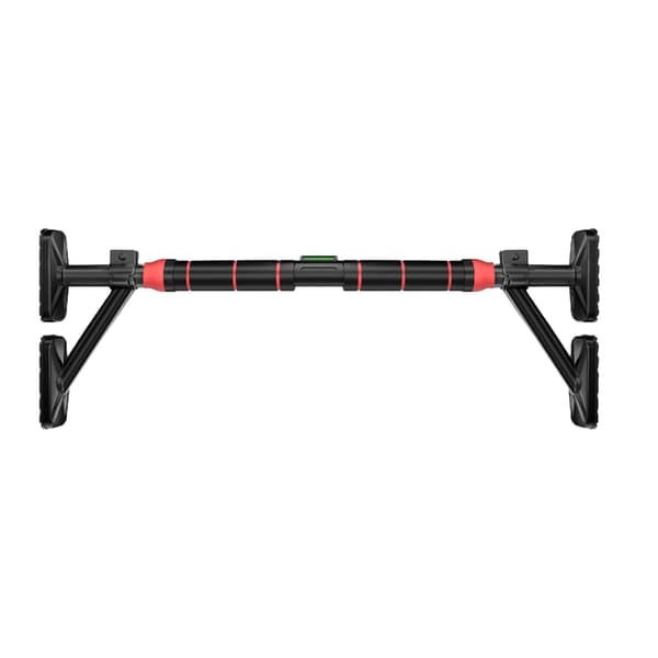 Justerbar pull-up-stång för dörröppning, 87–100 cm, svart/röd