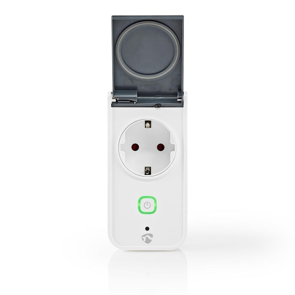 SmartLife Älypistorasia | Wi-Fi | IP44 | Virtamittari | 3680 W | Maadoitettu virtaliitin / Tyyppi F (CEE 7/7) | -30 - 40 °C | Android™ / IOS | Harmaa