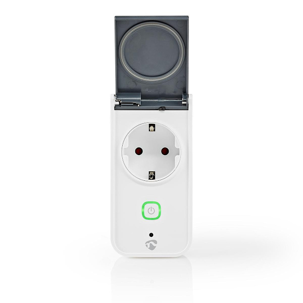 SmartLife Smart Plug | Wi-Fi | IP44 | Effektmåler | 3680 W | EU stik / Type F (CEE 7/7) | -30 - 40 °C | Android™ / IOS | Grå / Hvid | 1 stk.