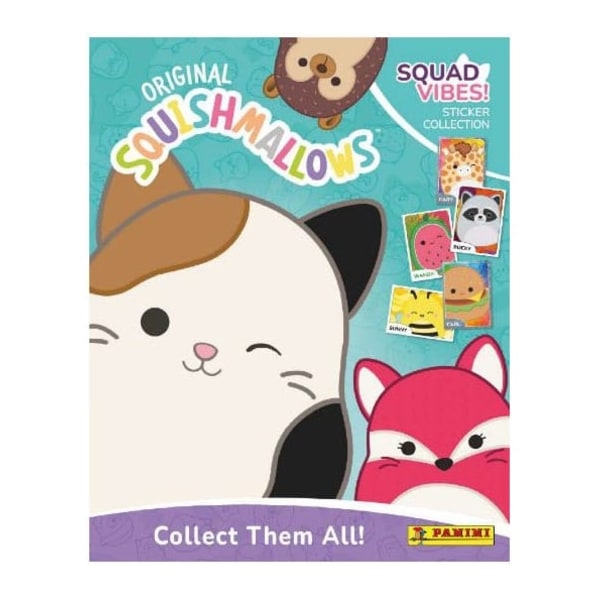 Squishmallows: Squad Vibes Sticker Collection Album *Tysk versio