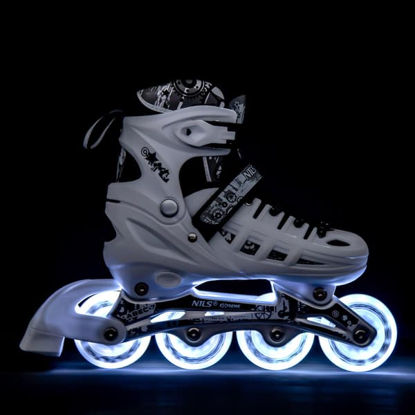 4-i-1 LED inline/skøjter, størrelse L (39-42)