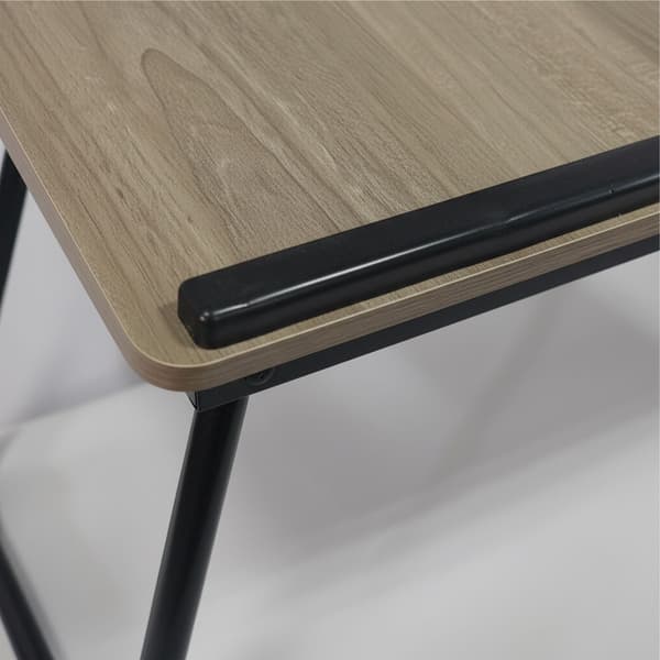 Justerbart laptopbord – Sammenklappeligt, vippebord, trælook