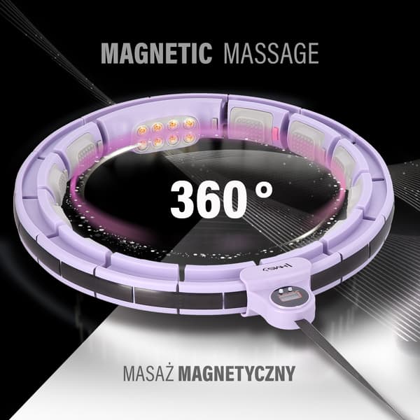 Magnetisk viktad Hula-båge med disk, violett