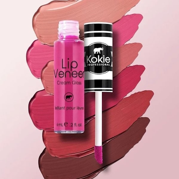 Kokie Lip Veneer Cream Lip Gloss - Tickled Pink