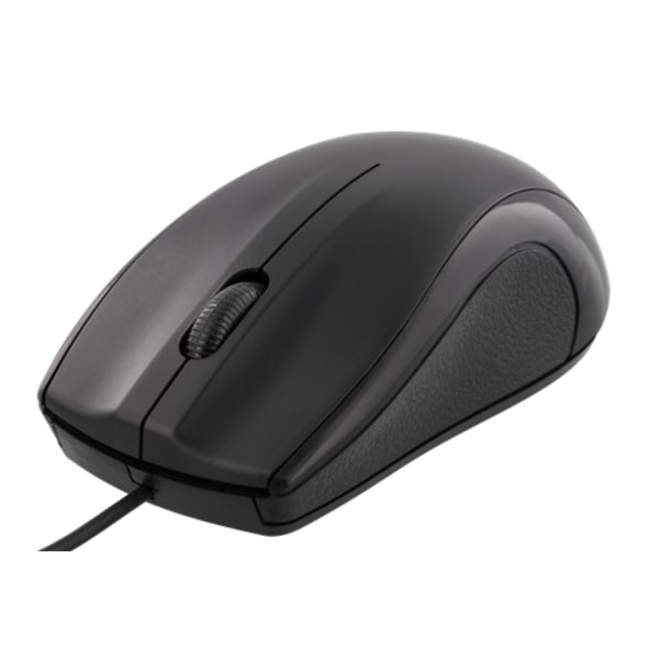 DELTACO optisk minimus, 1200 DPI, 125 Hz - Sort Sort