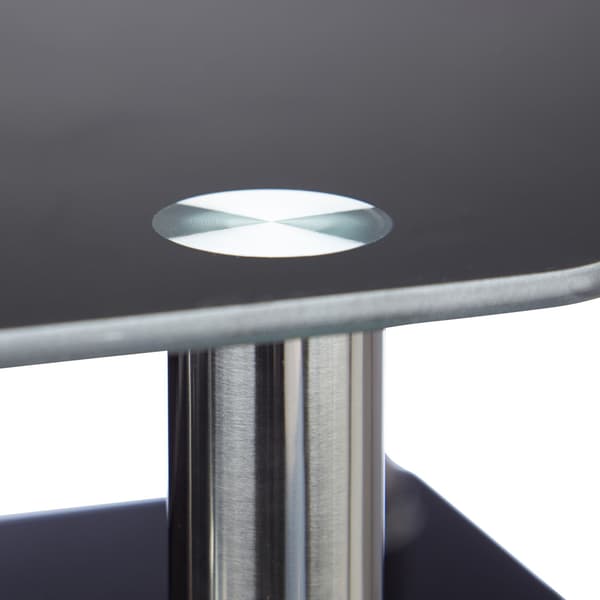 TV bord Sort Glas