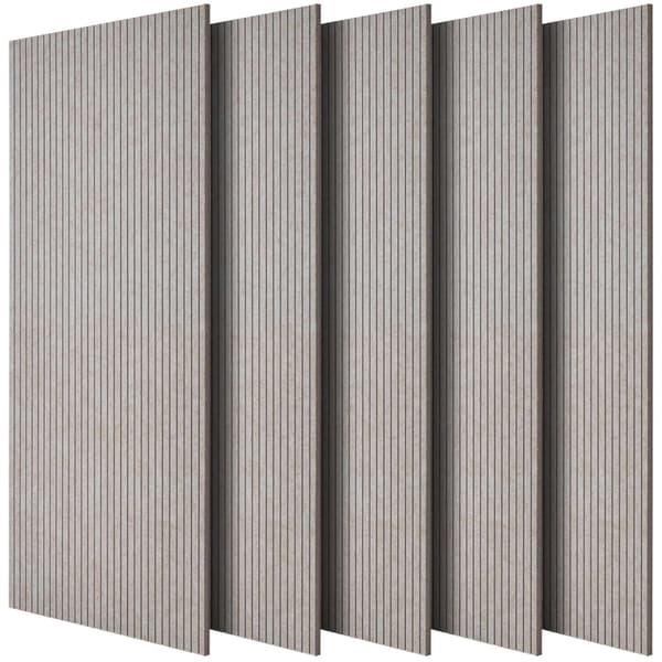 Akustikpaneler, 5-pack 120x60cm självhäftande polyester