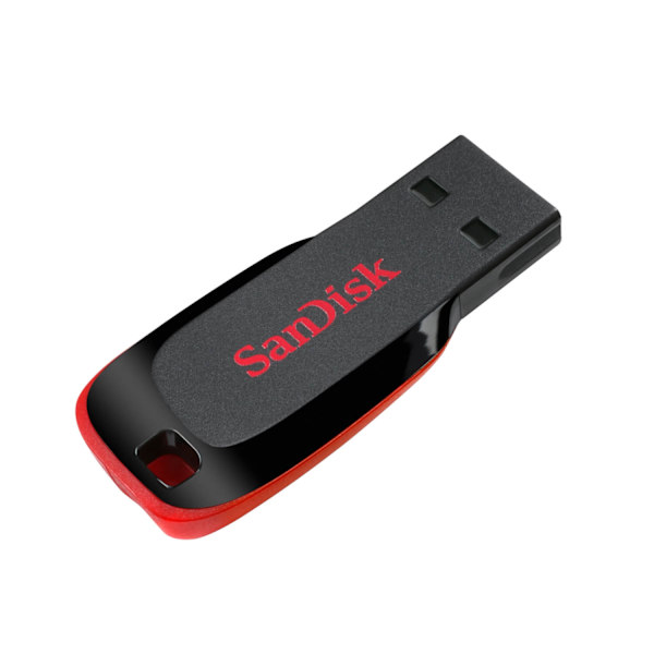 SANDISK USB-tikku 2.0 Blade 128GB musta musta, Punainen