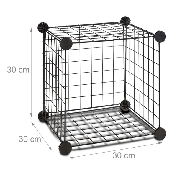 Boltefri hylder i trådnet 9 rum