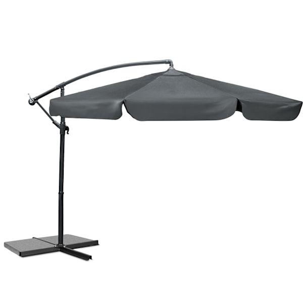 Kokoontaittuva puutarhasateenvarjo 6 segmenttiä 350 cm kannella Plonos PL-880