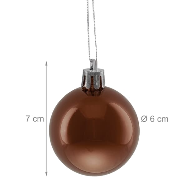 Julgranskulor Set, 50 glänsande prydnader