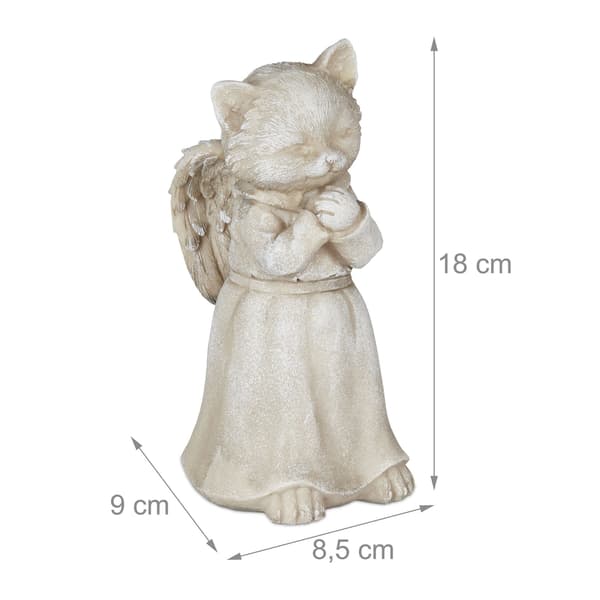 Katte engle statue