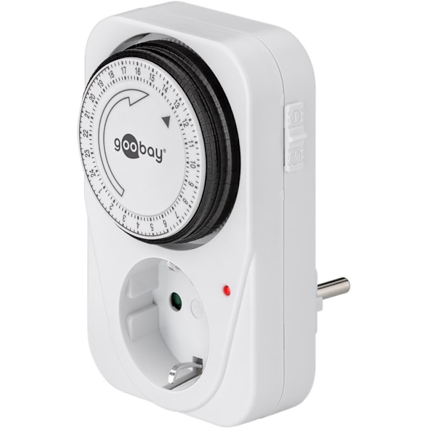 Goobay Switch klocka / Timer 16A, 3500W - Vit