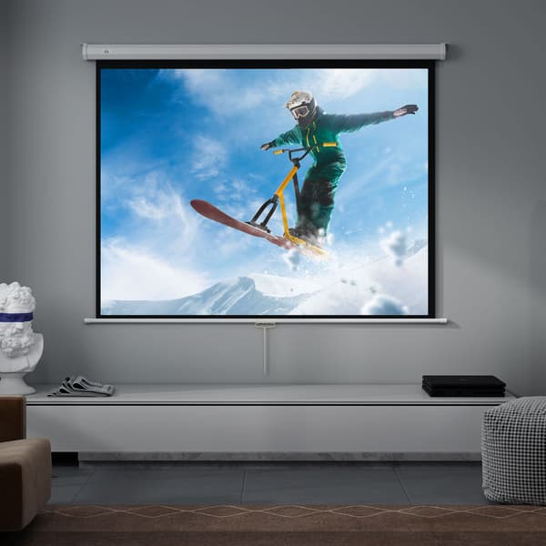 84"" 4:3 projektorskærm, 4K HD, væg-/loftmontering