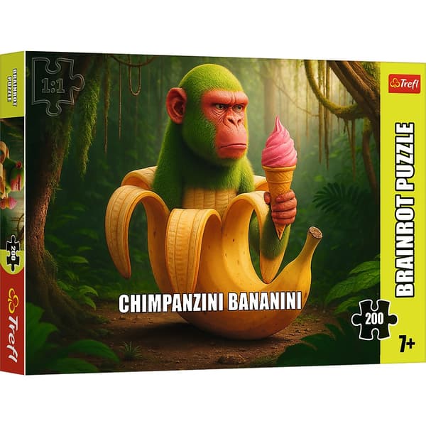 Simpanssipalapeli, 200 palaa, 34 x 48 cm