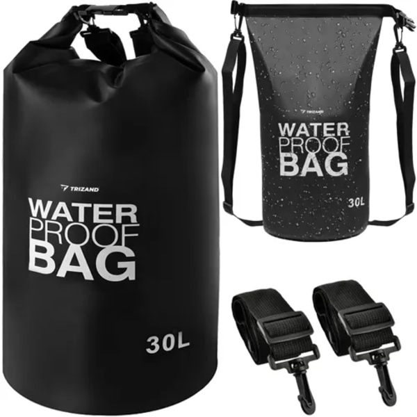 Vandtæt taske 30L sort 23568