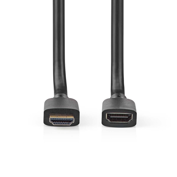 Ultra High Speed ​​HDMI ™ -kaapeli | HDMI™ liitin | HDMI naaras | 8K@60Hz | 48 Gbps | 1.00 m | Pyöreä | 7.9 mm | Musta | Laatikko