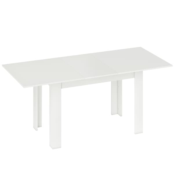 Utdragbart matbord, 140-180 x 80 cm, Vitt