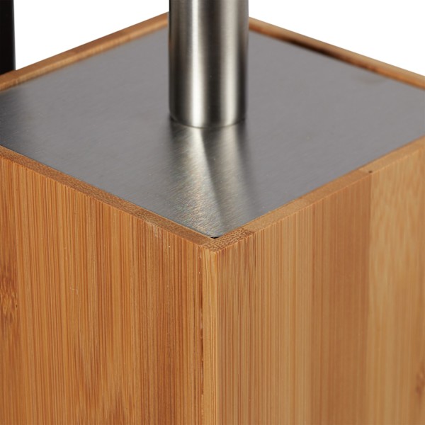 Toalettset bambu &amp; metall