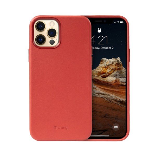 Crong Essential Cover Magnetic - Nahkakotelo iPhone 12 Pro Max M