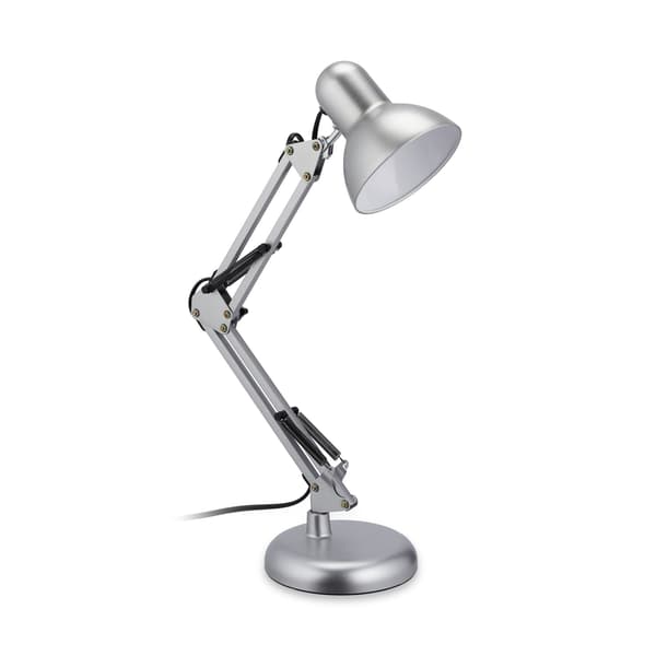 Retro skrivbordslampa silver