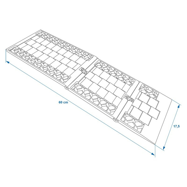 Anti slip matta vikbar - set om 2 delar