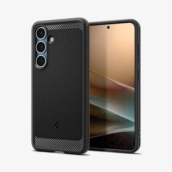 Spigen Samsung Galaxy S25 Rugged Armor MagFit Cover - Mat Sort