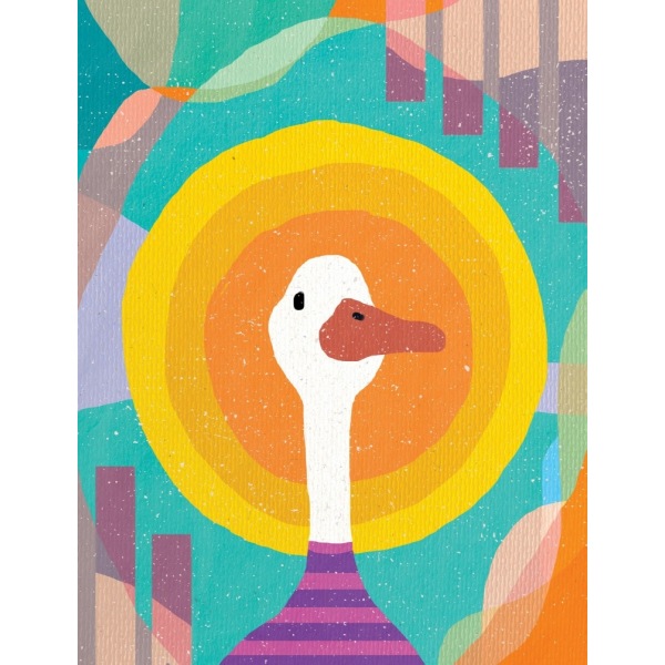 Duck In The Sun - 30x40 cm