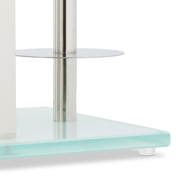 Fristående WC-set i stål & glas