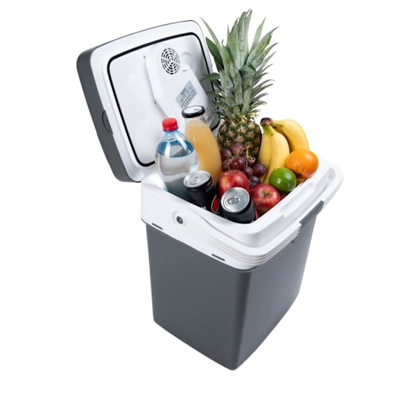 Bärbar bilkylare, 29L, 220-240V DC12V, värmefunktion, gratis insats, grafit