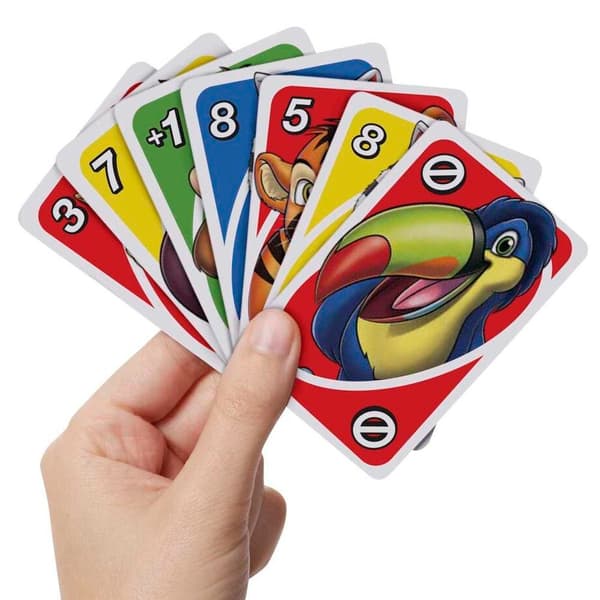UNO Junior -korttipeli lapsille, hauska perhekorttipeli
