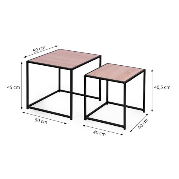 2 sohvapöydän setti, Loft design