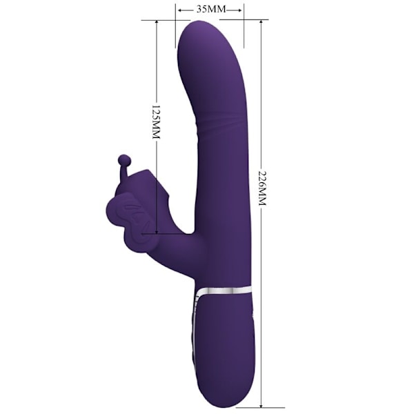 Pretty Love - Multifunction Rabbit Vibrator 4 In 1 Butterfly Lila