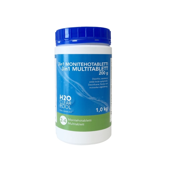 H2O 3In1 Monitehotabletti 200 G 1 Kg