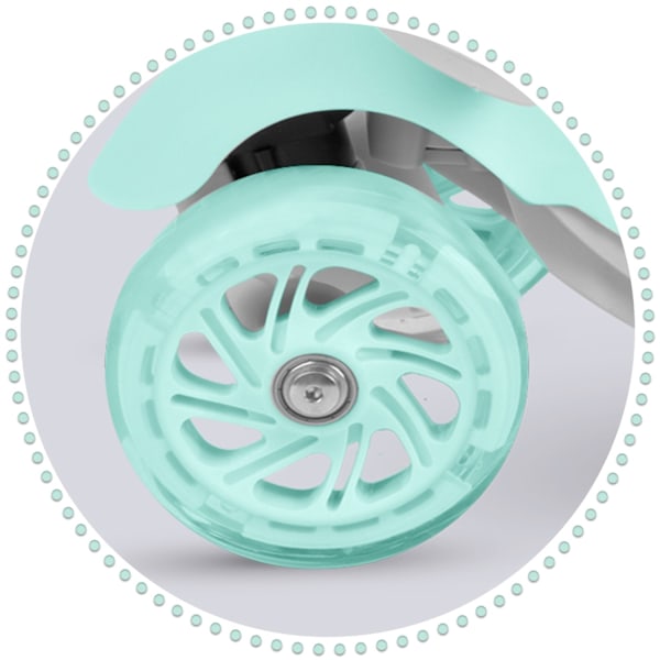 Trehjulig sparkcykel Ricokids Buggy - Mintgrön
