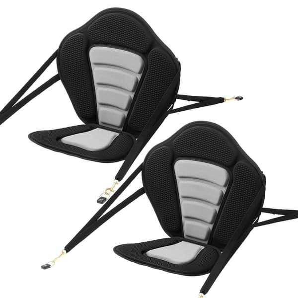 Kajakstol 2-pack, 12 mm vadderat ryggstöd; Förvaringsväska