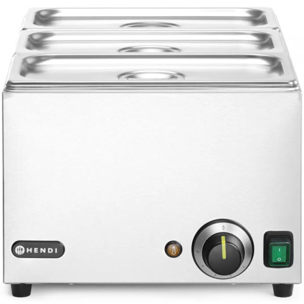 Bain-marie madvarmer 3x GN 1/3 100 mm med låg 1000 W