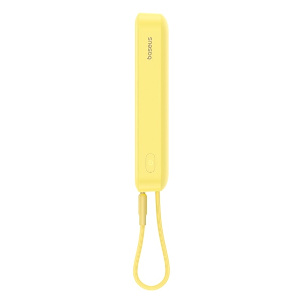 Mini Powerbank MagSafe 10000mAh 20W med Lightning-kabel för iPhone 0,3m gul