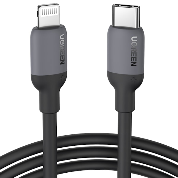 iPhone USB-C - Lightning PD 20W 1m pikalatauskaapeli, musta