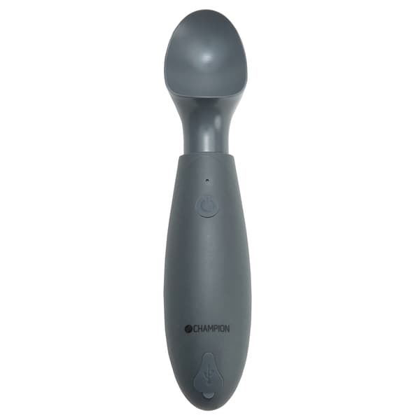 Elektrisk isske, genopladelig, USB-C, matgrå