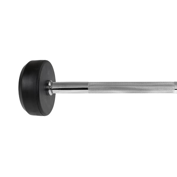 Gummibelagd skivstång, 15 kg, hållbart grepp
