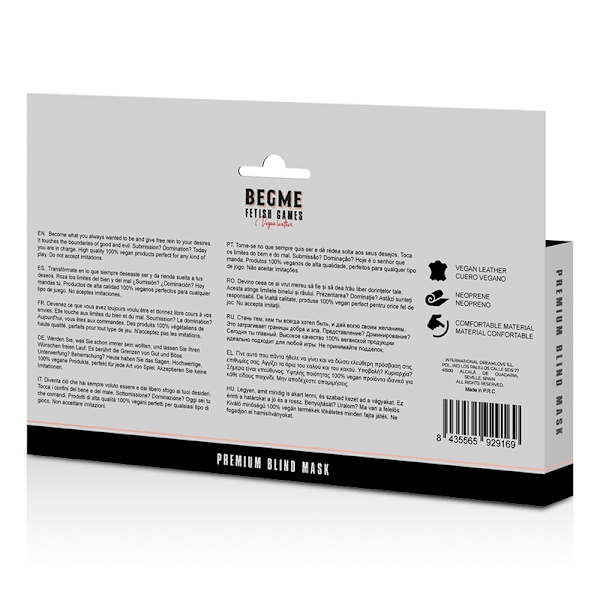 Begme - Red Edition Premium blindmask med neoprenfoder