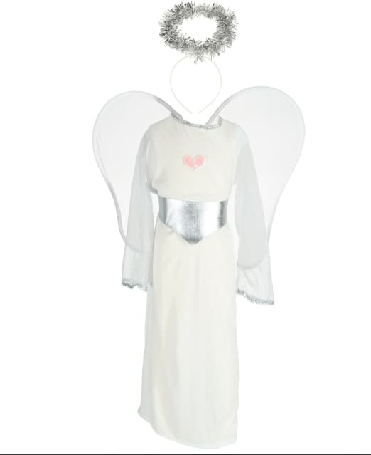 Karneval engle kostume 4 el størrelse M