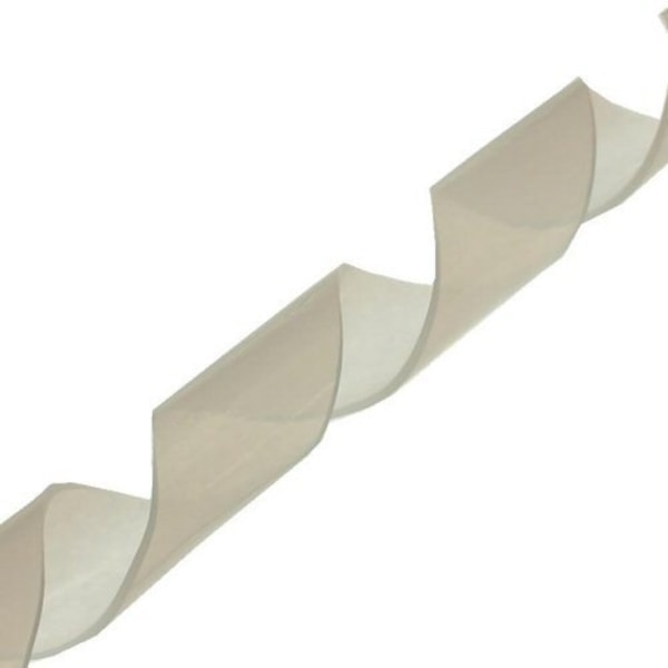 Spiral Wrap kabel spiral wrap, 10 m lång, 25 mm diameter, transparent vit
