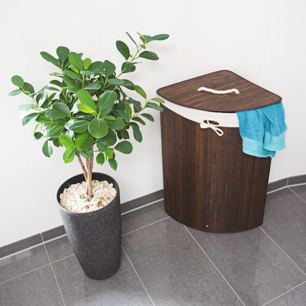 Tvättkorg hörn bambu
