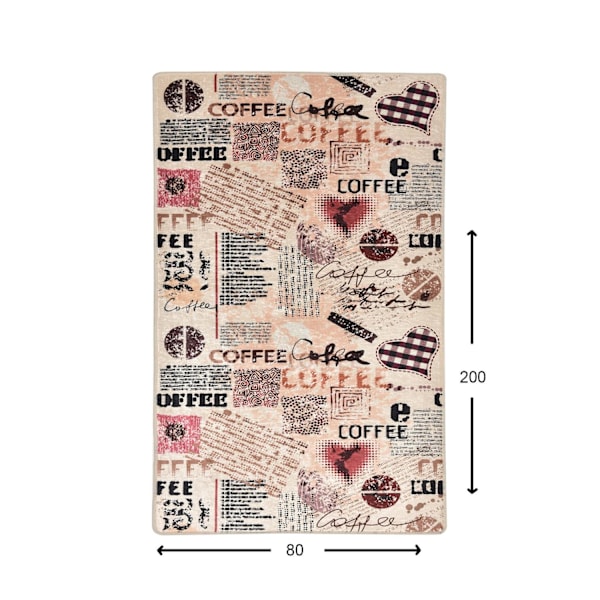 Hall Matto (80 x 200) Kahvi