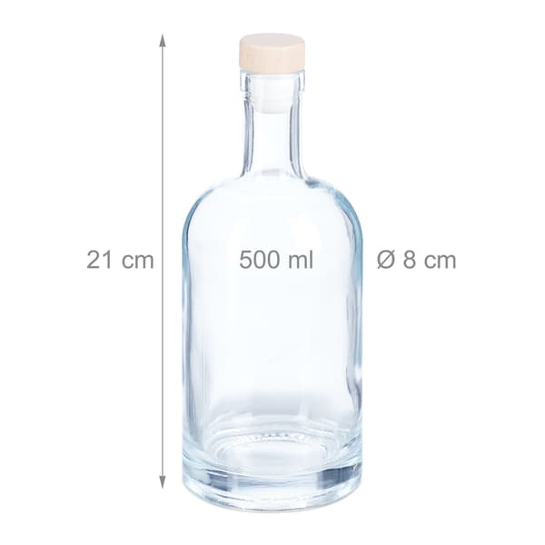 Påfyllningsbara flaskor 12-pack 500 ml