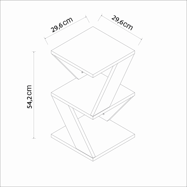 Sidebord Albeni - Travertin