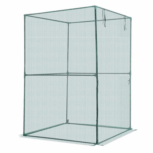 Afgrødebur 1,2 x 1,2 x 1,8 m, lynlåsdørnet